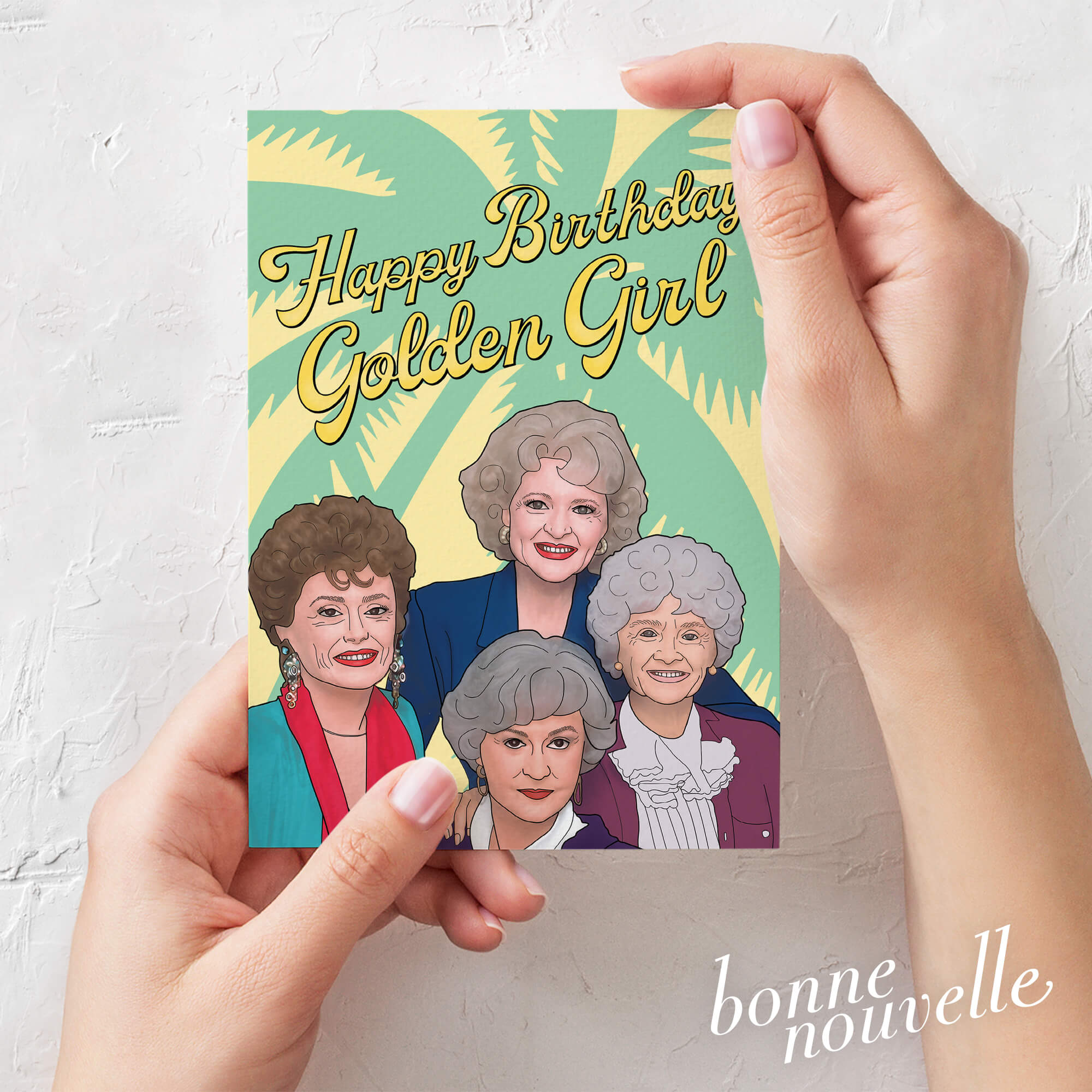 Happy Birthday Golden Girl Cute Birthday Card Greeting Card from
